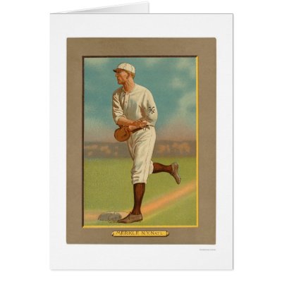 Fred Merkle Boner Baseball 1909 Greeting Cards by lc_baseball