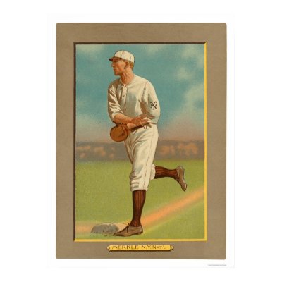 Fred Merkle Boner Baseball 1909 Print by lc_baseball