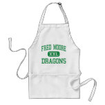Fred Moore - Dragons - High School - Denton Texas aprons