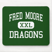 Fred Moore - Dragons - High School - Denton Texas mousepads