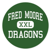 Fred Moore - Dragons - High School - Denton Texas stickers