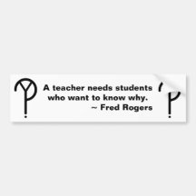 Fred Rogers Y? Bumper Sticker