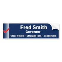 Fred Smith for Governor bumper stickers