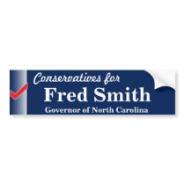 Fred Smith for Governor bumper stickers