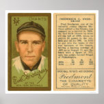 Fred Snodgrass Giants Baseball 1911 Poster