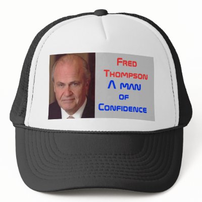 Fred Thompson, A man , of Confidence Hat by jenniekurono