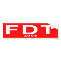 Fred Thompson Red 2008 Bumper Sticker bumper stickers