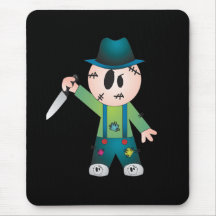 Freddie Little Serial Killer Halloween Mouse Pad