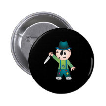 Freddie Little Serial Killer Halloween Pins