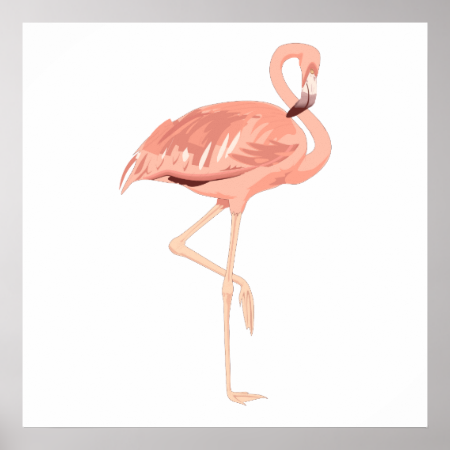 Freddy Flamingo Print