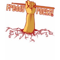 Freddy Rocks! Dark Color shirt by dndoty Freddy Rocks! Dark Color shirt