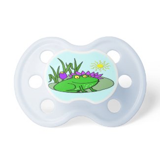 Freddy the Frog - on a Lilly Pad Pacifier