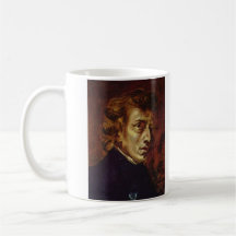 Frederic Chopin Portrait by Eugene Delacroix Mugs