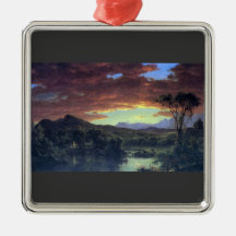 Frederic Edwin Church - A rural home Ornaments