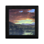 Frederic Edwin Church - A rural home Trinket Boxes Frederic Edwin Church - A rural home Trinket Boxes