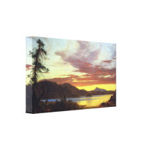 Frederic Edwin Church - A Sunset Stretched Canvas Print