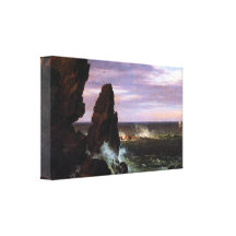 Frederic Edwin Church - Coastal scene Stretched Canvas Prints