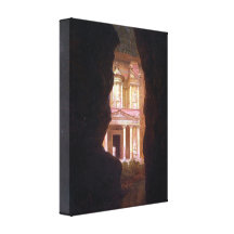 Frederic Edwin Church - El Khasne Petra Stretched Canvas Print