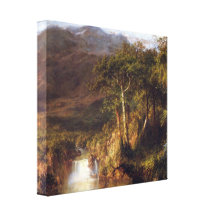 Frederic Edwin Church - Heart of the Andes Detail Gallery Wrap Canvas