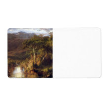 Frederic Edwin Church - Heart of the Andes Detail Custom Shipping Label
