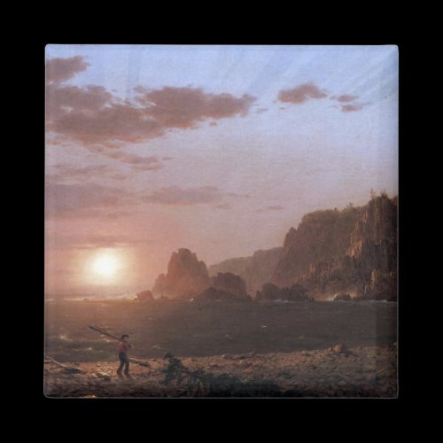 Frederic Edwin Church - Large Manan Island Bay of Fridge Magnets
