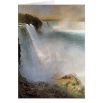 Frederic Edwin Church - Niagara Falls from the Ame Greeting Card
