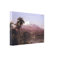 Frederic Edwin Church - Tamaca palms Stretched Canvas Print