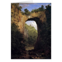Frederic Edwin Church - The Natural Bridge Virgini Greeting Card