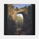 Frederic Edwin Church - The Natural Bridge Virgini Magnets Frederic Edwin Church - The Natural Bridge Virgini Magnets