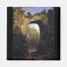 Frederic Edwin Church - The Natural Bridge Virgini Magnets