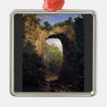 Frederic Edwin Church - The Natural Bridge Virgini Ornaments