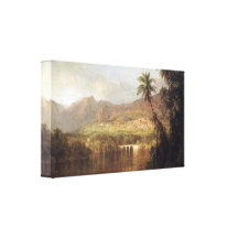 Frederic Edwin Church - Tropical Scene Stretched Canvas Prints