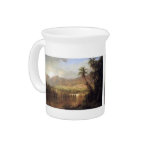 Frederic Edwin Church - Tropical Scene Drink Pitcher Frederic Edwin Church - Tropical Scene Drink Pitcher