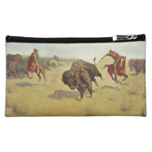 Frederic Remington Art Makeup Bag