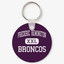 Frederic Remington - Broncos - High - Whitewater keychains