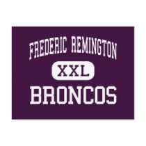 Frederic Remington - Broncos - High - Whitewater postcards