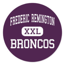 Frederic Remington - Broncos - High - Whitewater stickers