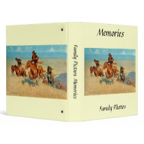 Frederic Remington's The Buffalo Runners (1909) binders by MasterpieceGallery Frederic Remington's The Buffalo Runners (1909) binders