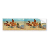Frederic Remington's The Buffalo Runners (1909) bumper stickers