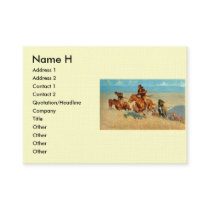 Frederic Remington's The Buffalo Runners (1909) Business Cards