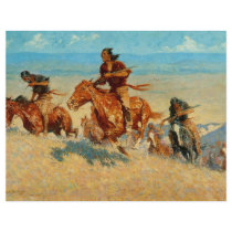 Frederic Remington's The Buffalo Runners (1909) flyers