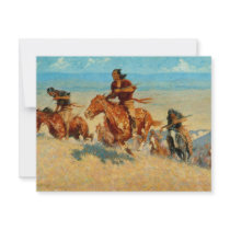 Frederic Remington's The Buffalo Runners (1909) invitations