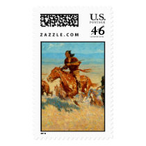 Frederic Remington's The Buffalo Runners (1909) postage