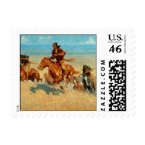 Frederic Remington's The Buffalo Runners (1909) postage
