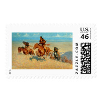 Frederic Remington's The Buffalo Runners (1909) postage