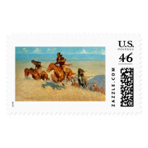Frederic Remington's The Buffalo Runners (1909) postage