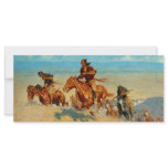 Frederic Remington's The Buffalo Runners (1909) Custom Rack Card