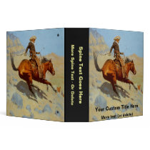 Frederic Remington's The Cowboy (1902) binders