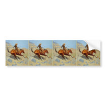 Frederic Remington's The Cowboy (1902) bumper stickers