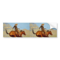 Frederic Remington's The Cowboy (1902) bumper stickers